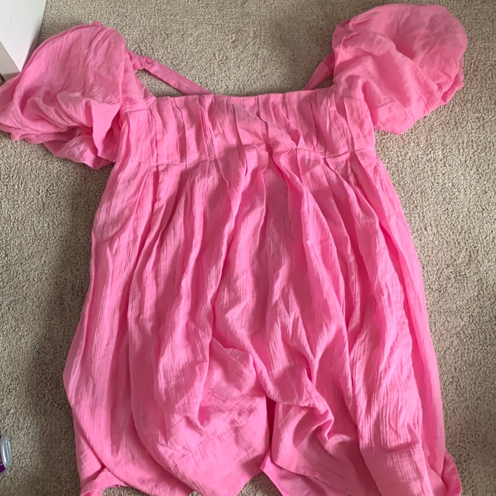 Pink marina mini dress free people
